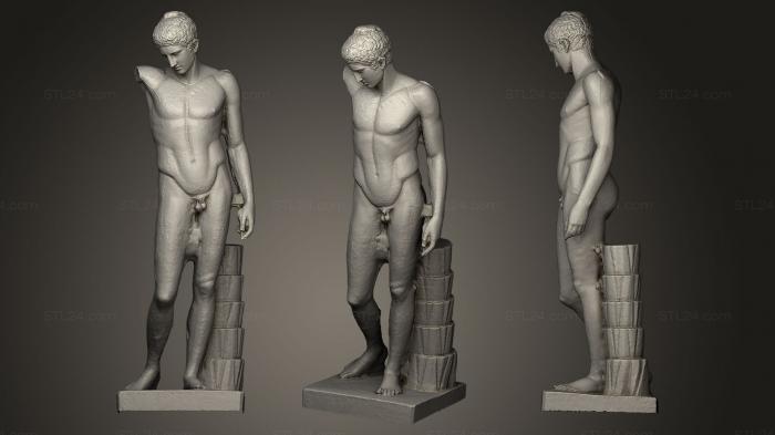Statues antique and historical (Young man, STKA_1081) 3D models for cnc